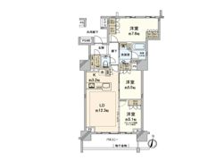 プラウドタワー川口クロスの間取り画像