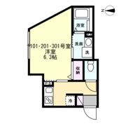 ベイルームソラーレ大師駅前の間取り画像