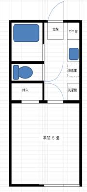船越是永ハイツB棟の間取り画像