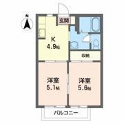 ハイツ白河の間取り画像