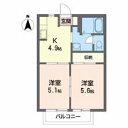 ハイツ白河の間取り画像