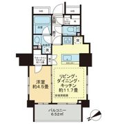 ザ・パークハウス アーバンス御成門の間取り画像