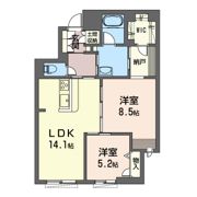プレジールの間取り画像