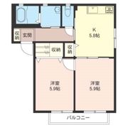 グリーンゲイブルスC棟の間取り画像