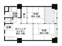 ビレッジハウス城北タワー1号棟の間取り画像