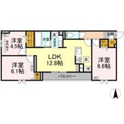 セレスティア西加平の間取り画像