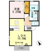 シャン ポワール Bの間取り画像