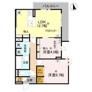 Clashist上住吉の間取り画像