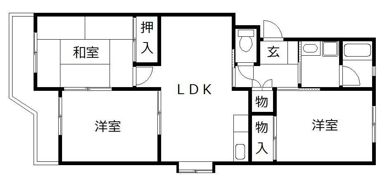 コーポ神松の間取り画像