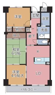 エスペラール神戸の間取り画像