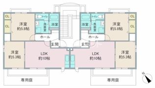 グランドソレーユB棟の間取り画像