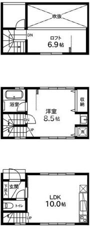 グランコートⅡの間取り画像