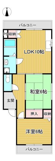 山本ハイツの間取り画像