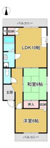 山本ハイツの間取り画像