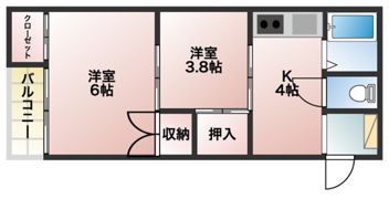 レイクサイドⅠの間取り画像