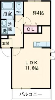 autunno中原西Ⅱの間取り画像