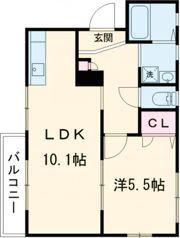 シャーメゾン若草の間取り画像