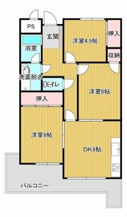 ベルメール香西の間取り画像