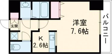 パークヒルズ天神川の間取り画像