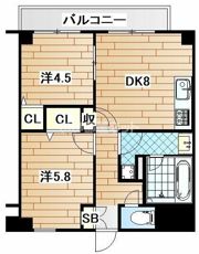 エルミタージュ横浜ベイの間取り画像