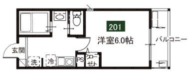 メルディア淵野辺Ⅱの間取り画像