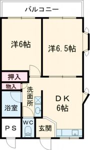 三木グリーンハイツの間取り画像