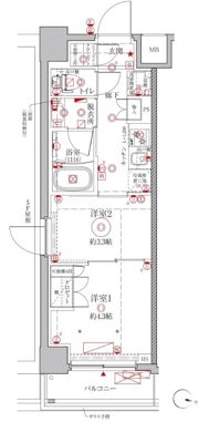 クレイシアIDZ幡ヶ谷の間取り画像