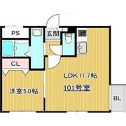 クラリス西町北の間取り画像