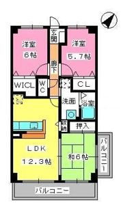サントラップアベニューの間取り画像