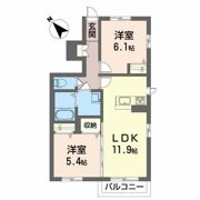 グリーンセント 久留米の間取り画像