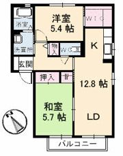 ソレアード緑ケ丘 IIの間取り画像