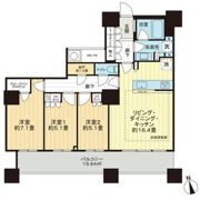 ザ・パークハウス西新宿タワー60の間取り画像