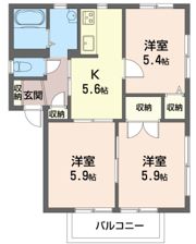 クレールハイツ Aの間取り画像