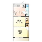奥田ハイツの間取り画像