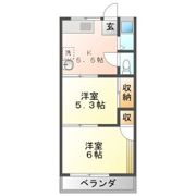 奥田ハイツの間取り画像
