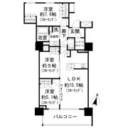 プラウドタワー川口クロスの間取り画像