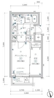 SQUARE CITY OMORI WESTの間取り画像