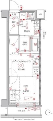 クレイシアIDZ幡ヶ谷の間取り画像