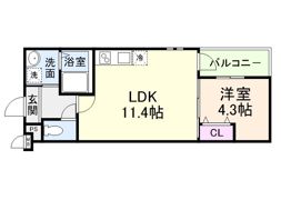 フジパレス土橋の間取り画像