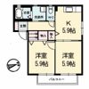 シャーメゾンいわみA棟の間取り画像