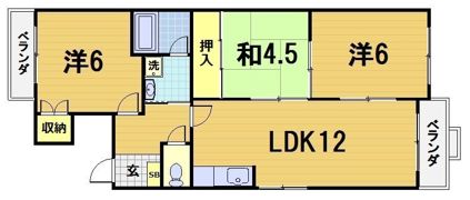 ファミィール桂の間取り画像