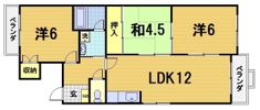 ファミィール桂の間取り画像