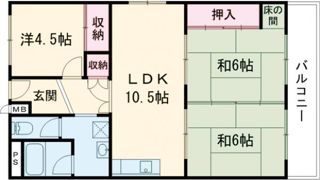 南京終マンションの間取り画像