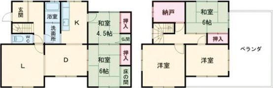 東山2丁目48番貸家の間取り画像