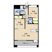 LIBTH平成タワーの間取り画像