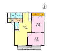 リバティアークAの間取り画像