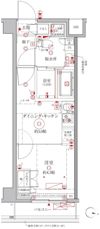 クレイシアIDZ幡ヶ谷の間取り画像