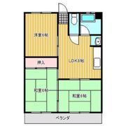 KATOコーポの間取り画像