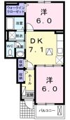 ベル・ヴィオラKⅡの間取り画像