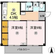 萩原コーポの間取り画像